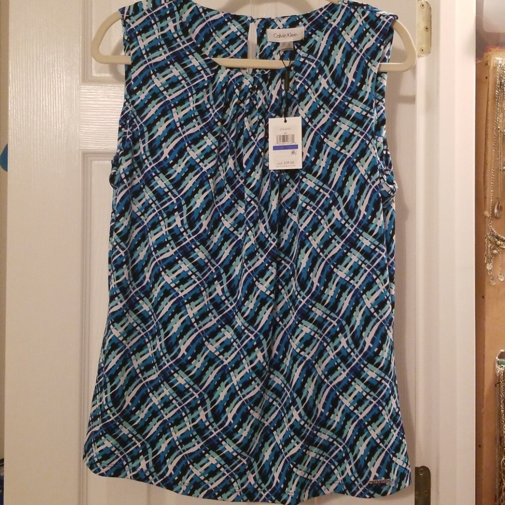 Calvin Klein Sleeveless Dress Shirt